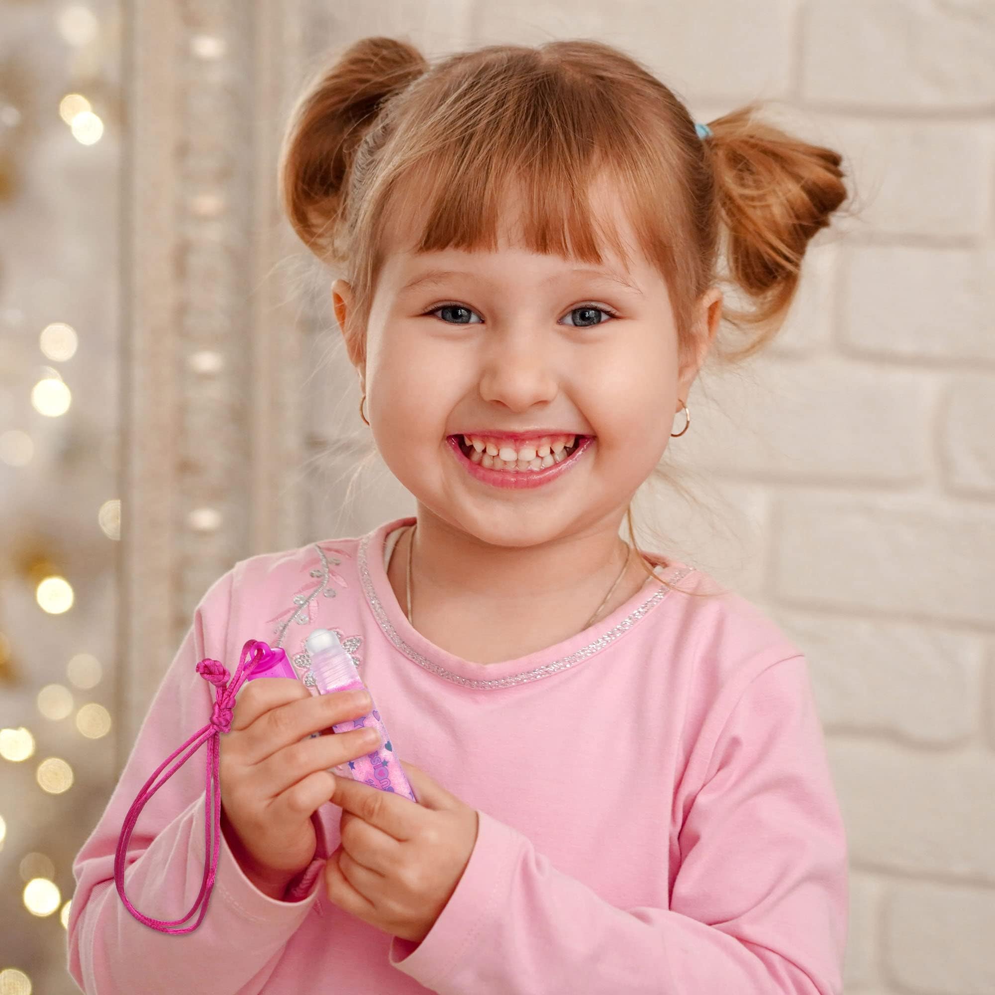 アクセサリー daughtersjewelry Lasting gloss medium 12pc Lip Gloss Necklace Fruit Flavored Lip Gloss Set Value